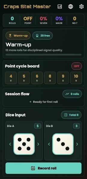 Craps Stat Master official Google Play screenshot