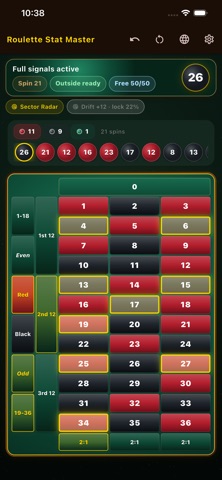 Roulette Stat Master official App Store screenshot
